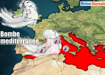 Da lunedì BOMBE METEO del Mediterraneo. Cosa sono, le aree a rischio
