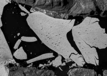 Enorme blocco di ghiaccio si è staccato da maxi piattaforma in Groenlandia