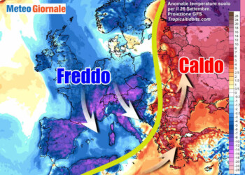 Estate abdica definitivamente, cambia tutto: crollo termico poderoso