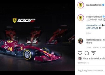 Formula 1, la Ferrari amaranto per il Gp numero 1000 al Mugello