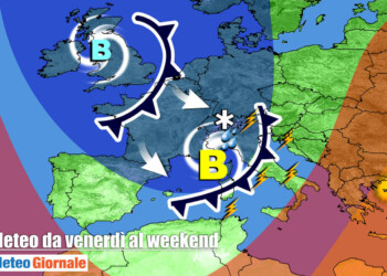 FORTE PERTURBAZIONE in arrivo: ciclone causerà MALTEMPO, rischio NUBIFRAGI