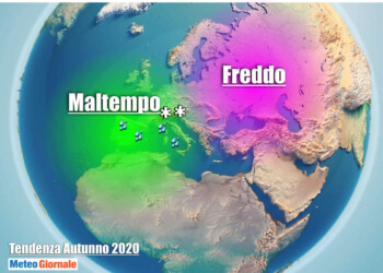 FREDDO e MALTEMPO per il Centro Meteo americano, l’Autunno 2020