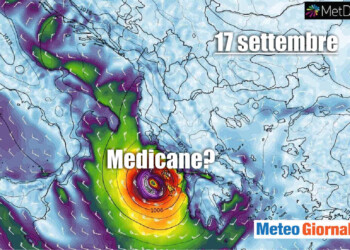 Il probabile MEDICANE (Uragano Mediterraneo) Cassilda fa paura
