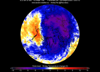 Intrapresa la strada verso l’INVERNO: nasce il Vortice Polare