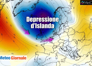 L’enorme DEPRESSIONE D’ISLANDA pronta a far esplodere l’Autunno