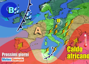METEO 7 Giorni: graduale rinforzo dell’anticiclone, ma ancora ACQUAZZONI