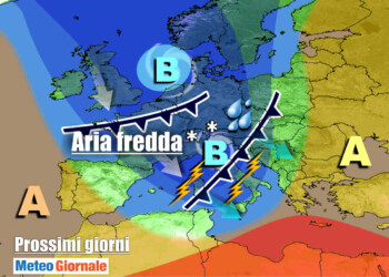 METEO 7 Giorni. Irrompe forte MALTEMPO autunnale, con brusco CALO TERMICO