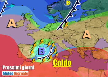 METEO 7 Giorni: Italia tra anticiclone e VORTICE MEDITERRANEO. Ancora CALDO