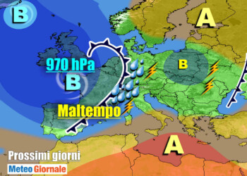 METEO 7 Giorni. Ondata di FORTE MALTEMPO in arrivo con GRANDI PIOGGE