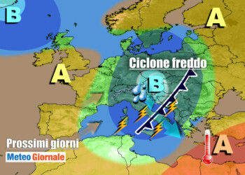METEO Italia. MALTEMPO e PIOGGIA sino ad inizio settimana, poi tregua