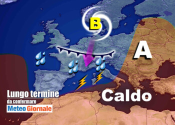 Meteo Italia nel lungo termine: pieno AUTUNNO, PIOGGE abbondanti