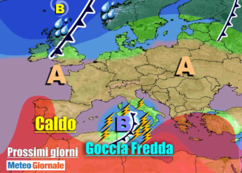 METEO Italia: vortice mediterraneo in azione. Anticiclone estivo dal weekend