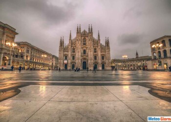 Meteo Milano, severo calo della temperatura. Rovesci, temporali