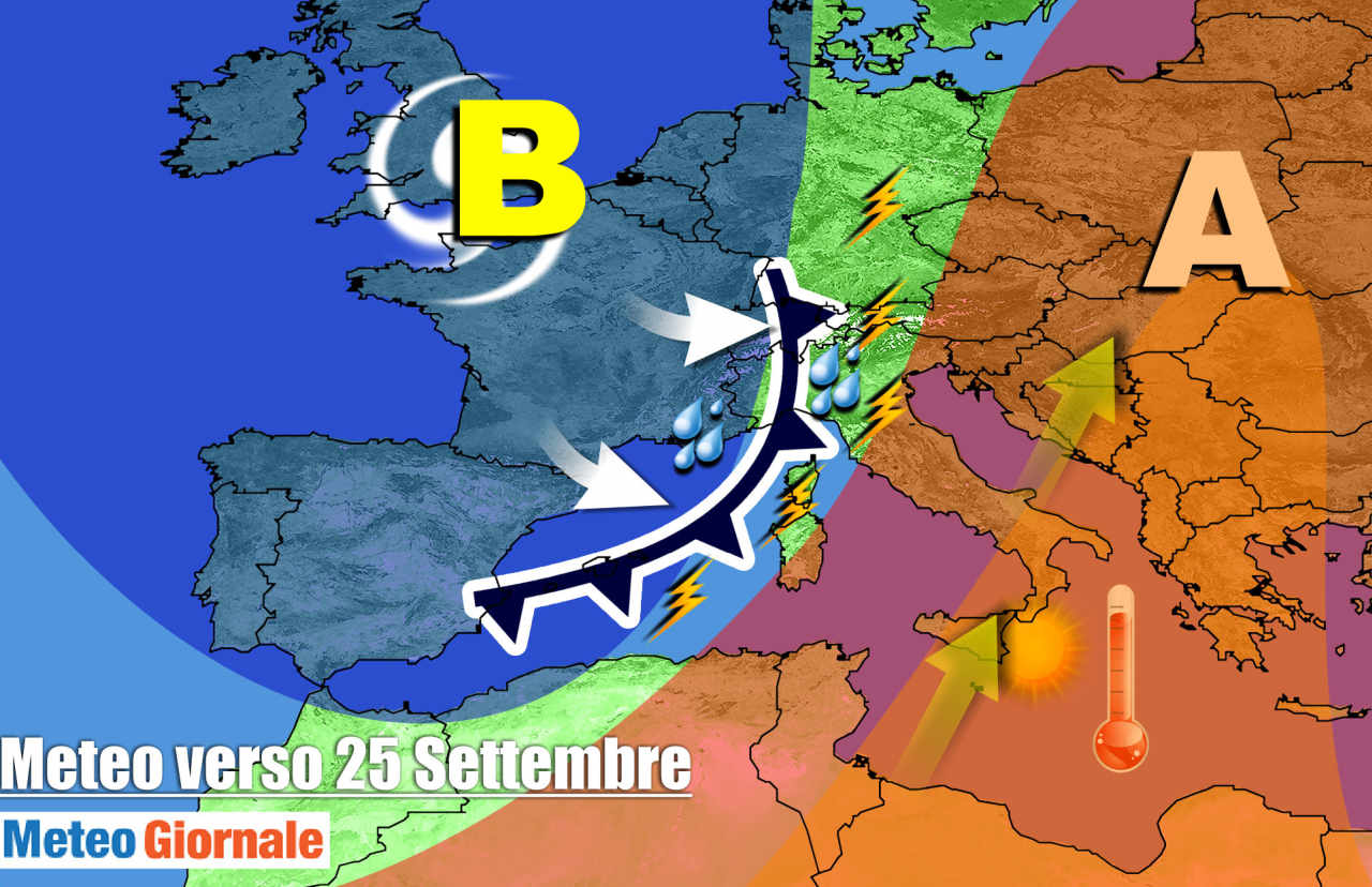 Meteo prossima settimana: perturbazioni all’assalto contro Alta Pressione