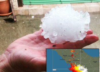 NAPOLI con METEO ESTREMO, una delle più potenti grandinate della storia
