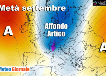SPAVENTOSO cambiamento meteo a metà settembre