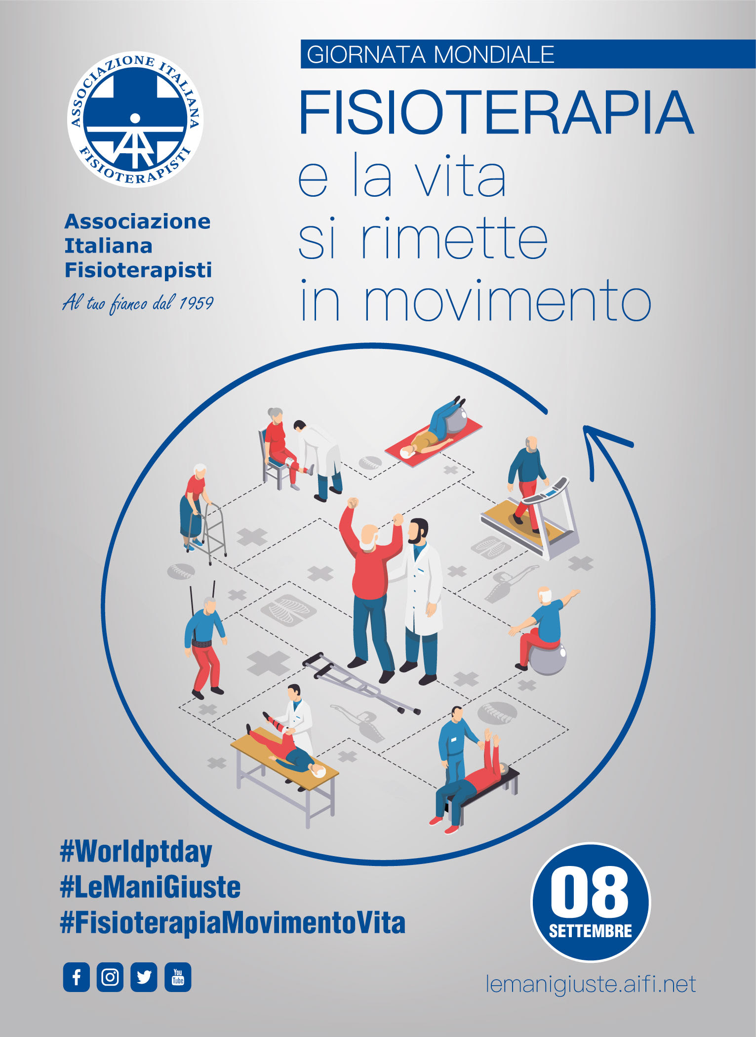 8 SETTEMBRE, GIORNATA MONDIALE DELLA FISIOTERAPIA