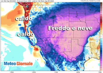 USA: EVENTO METEO senza precedenti