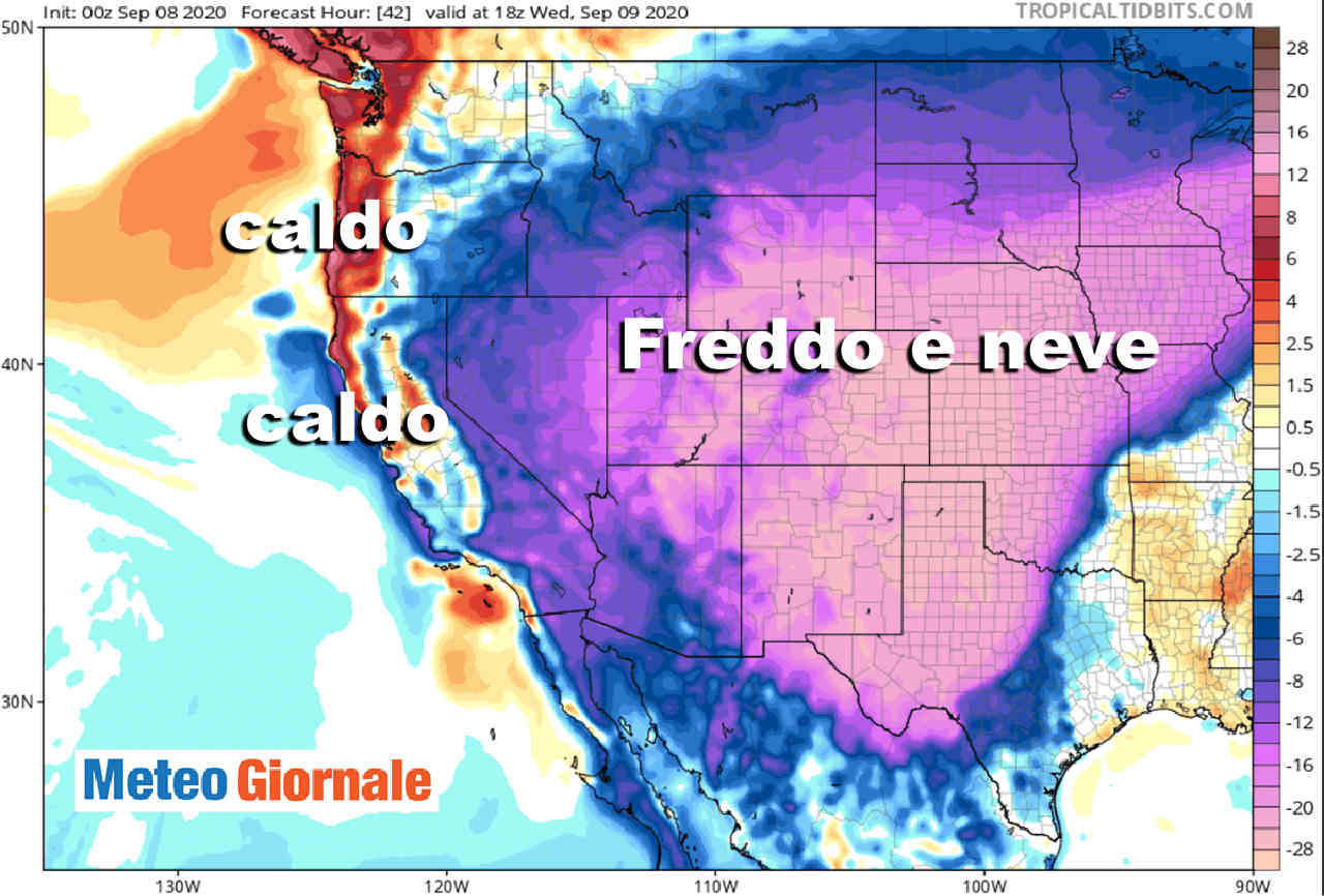 USA: EVENTO METEO senza precedenti