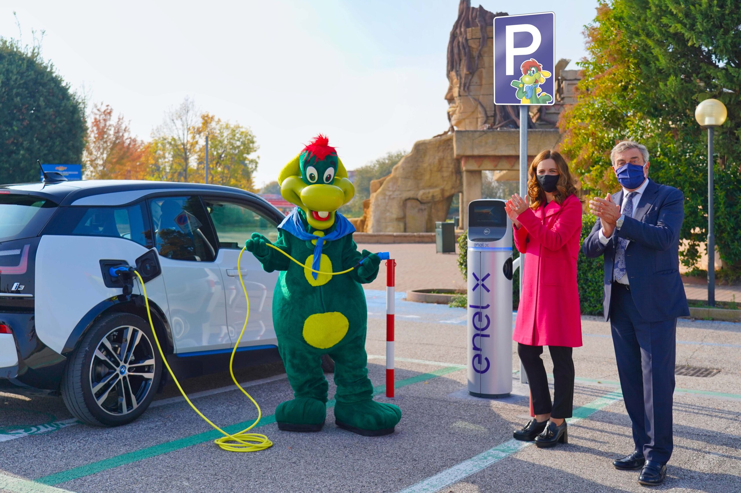 Partnership Gardaland ed Enel X: al Parco arrivano i primi 8 punti di ricarica per favorire la mobilità sostenibile