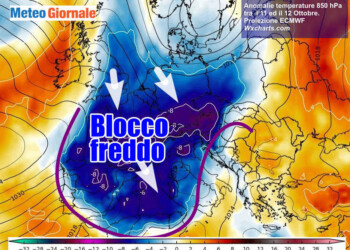 Affondo artico verso l’Europa, nuovo freddo precoce. L’inverno forza i tempi