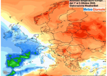 Clima Europa, il Continente spaccato in due. Italia nel mezzo, ecco perché