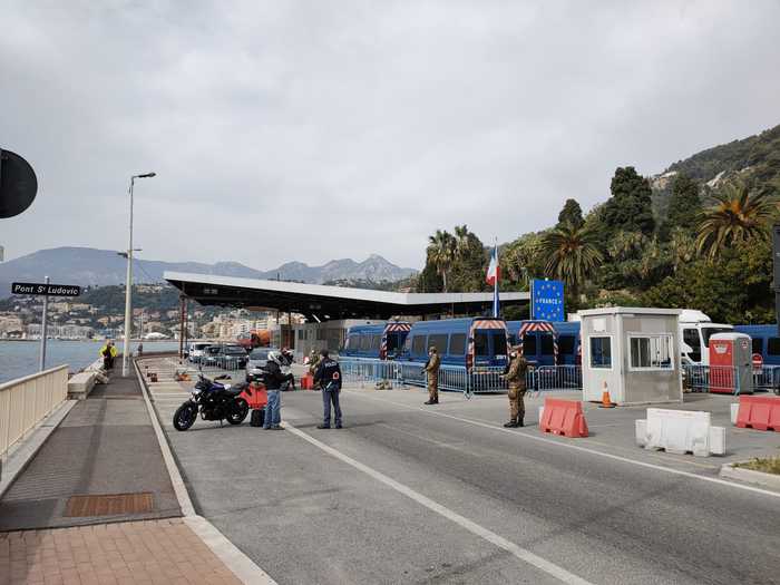 Covid: controlli a valico Ventimiglia con coprifuoco Francia