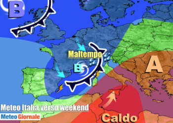 Entra in scena PERTURBAZIONE: meteo in peggioramento, ecco le previsioni