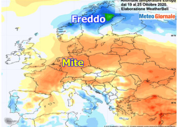 Focus Clima Europa, ottobre con nuovi sbalzi meteo estremi