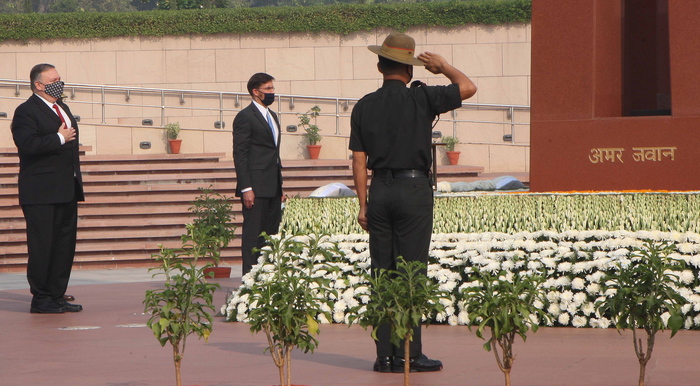 India: Pompeo a Delhi, firmato accordo cooperazione Difesa