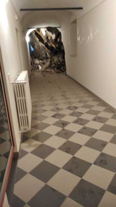 Maltempo nel Biellese, frana su Santuario d’Andorno