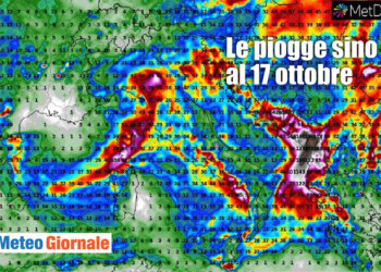 Mercoledì nuovamente rischio NUBIFRAGI: ecco su quali regioni