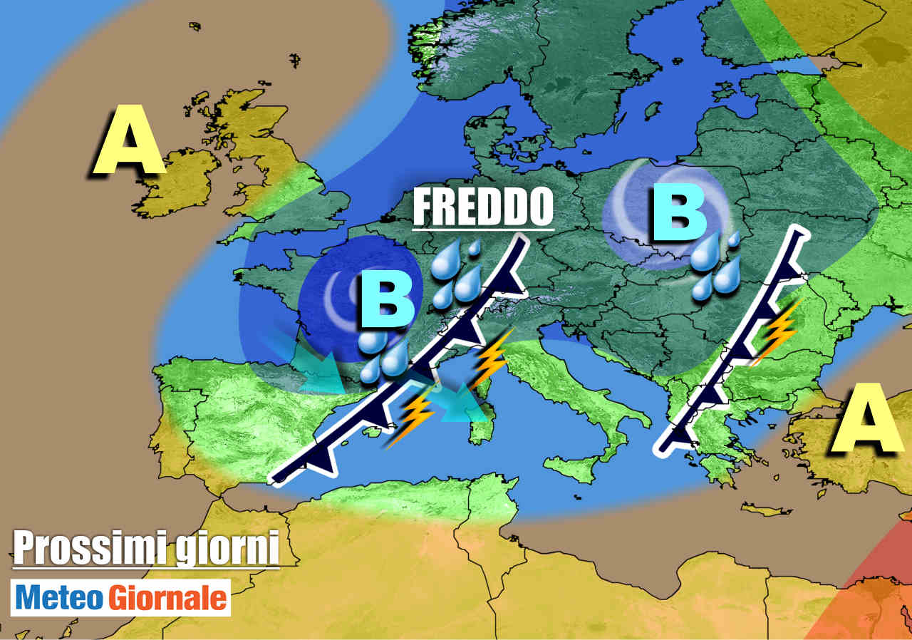 Evoluzione meteo prossimi giorni