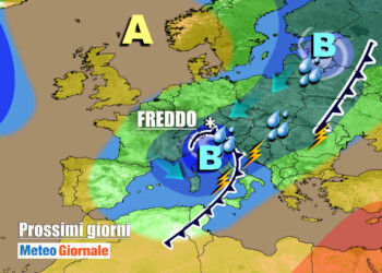 METEO 7 Giorni: MALTEMPO per nuovo CICLONE FREDDO. Nel weekend migliora