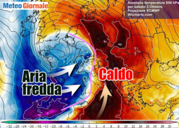 Meteo estremo tra CALDO e FREDDO, sbalzi termici e divario tra Nord e Sud