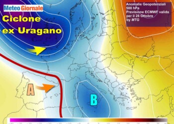 Meteo Italia, maltempo si porta al Sud. Poi ennesima svolta a sorpresa