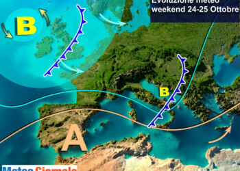 METEO WEEKEND: fronte freddo in marcia sull’Italia. L’evoluzione prevista