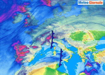 Nel finire di settimana, raffica di perturbazioni: temporali e grandinate