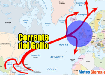 Straordinario riscaldamento della Corrente del Golfo. Caos per meteo d’Inverno