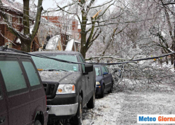 TEMPESTA DI GHIACCIO che rischia di diventare storica