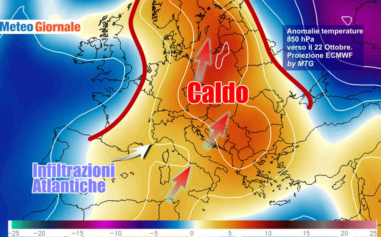 Evoluzione meteo dopo 20 Ottobre