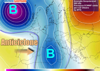 Viavai di PERTURBAZIONI, autunno torna prepotente. Poi novità in vista