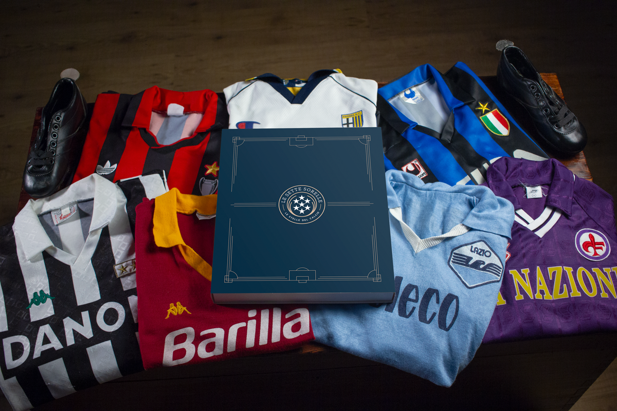 Le 7 Sorelle, nasce l’e commerce delle maglie dei calciatori che hanno scritto la storia del Calcio Italiano e non solo