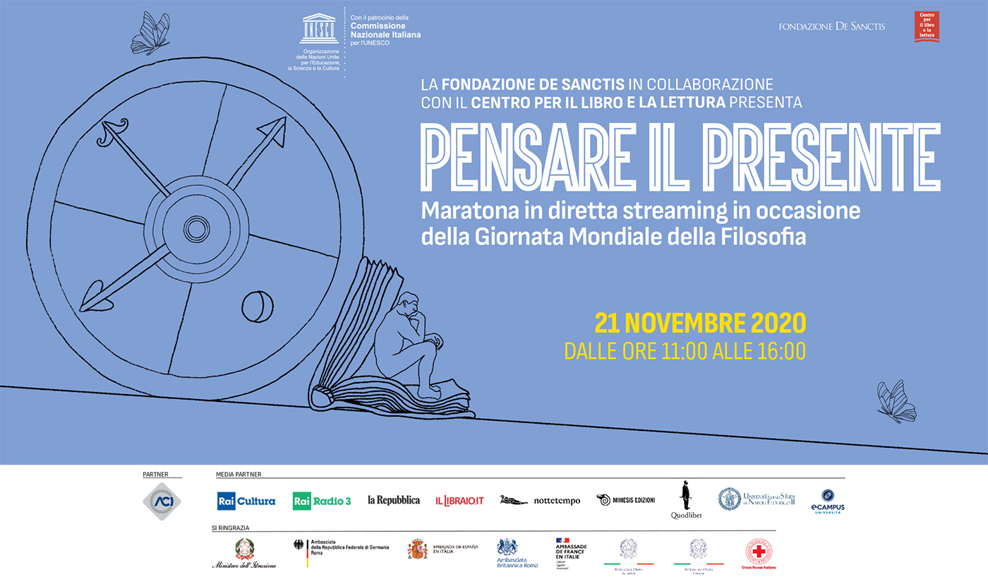 Giornata Mondiale della Filosofia | 30 ospiti internazionali danno vita a “Pensare il presente” la maratona in streaming patrocinata da Unesco