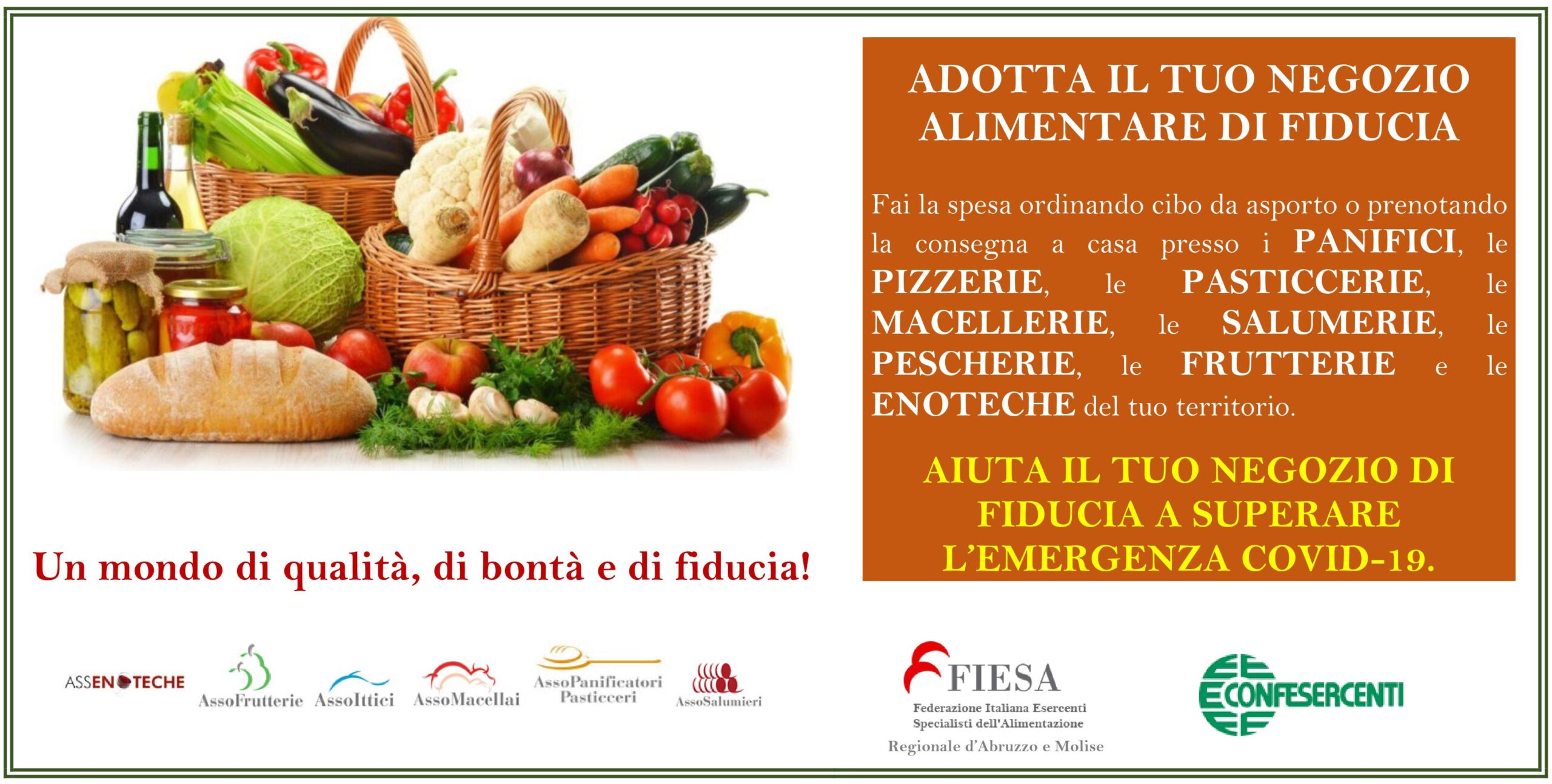 FIESA CONFESERCENTI: ADOTTA IL TUO NEGOZIO ALIMENTARE DI FIDUCIA