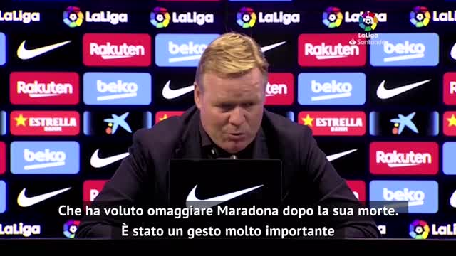 Koeman: "Gran gesto di Messi"