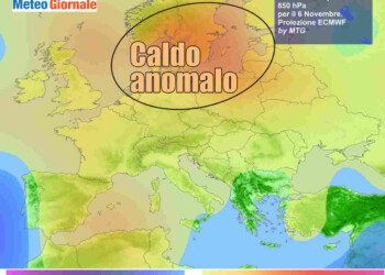 Caldo anomalo prossimi giorni, in Europa autunno ancora ai box