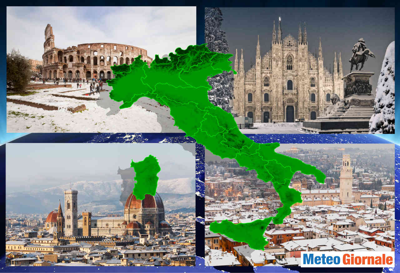 Meteo invernale nella norma determina la possibilità di neve a quote basse, e per alcuni tratti della stagione, anche in pianura al Nord.