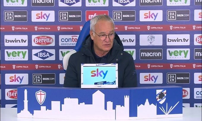 Ranieri ironico: "Stasera abbiamo fatto 4 gol.."