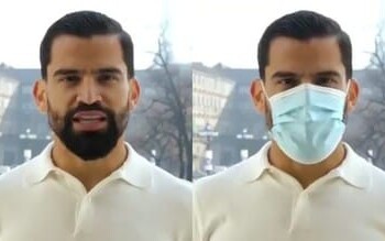 Coronavirus, il messaggio di Rincon: “Indossa la mascherina”